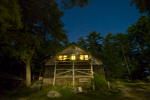 Nightime View of the Lodge